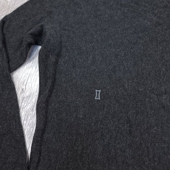 Kit and Ace Womens Wave Long Sleeve Shirt Dress Size 0 Gray Midi Fitted Cashmere - Picture 5 of 7